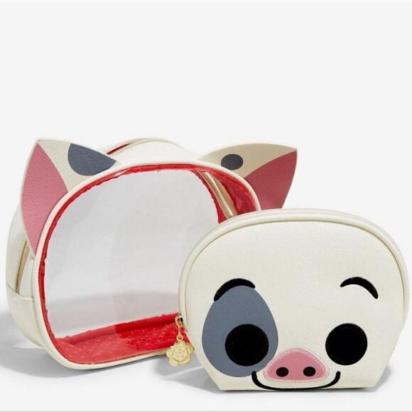 Loungefly Disney Moana Pua Makeup Bag Set - Picture 2 of 7